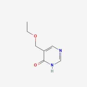 molecular formula C7H10N2O2 B586082 4(3H)-嘧啶酮，5-(乙氧甲基)- CAS No. 89943-36-2