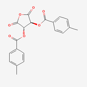 molecular formula C20H16O7 B586083 O,O'-Di-p-toluoyl-D-tartaric anhydride CAS No. 156835-63-1