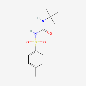 molecular formula C12H18N2O3S B5860849 N-[(tert-butylamino)carbonyl]-4-methylbenzenesulfonamide 