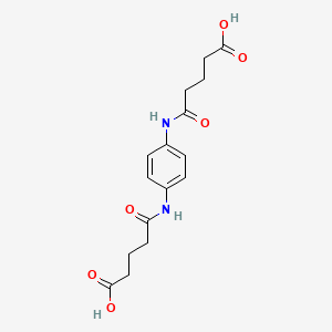 molecular formula C16H20N2O6 B5860854 5,5'-(1,4-phenylenediimino)bis(5-oxopentanoic acid) 