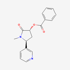 molecular formula C17H16N2O3 B586088 trans-3'-Hydroxy Cotinine Benzoate CAS No. 146275-16-3