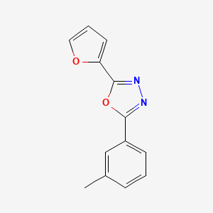 molecular formula C13H10N2O2 B5860891 2-(2-furyl)-5-(3-methylphenyl)-1,3,4-oxadiazole 