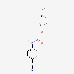 molecular formula C17H16N2O2 B5860896 N-(4-cyanophenyl)-2-(4-ethylphenoxy)acetamide 