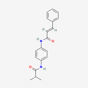 N-[4-(isobutyrylamino)phenyl]-3-phenylacrylamide