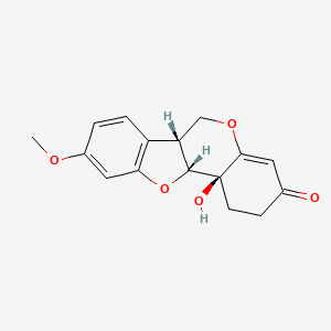 molecular formula C16H16O5 B586099 1,11b-Dihydro-11b-hydroxymedicarpin CAS No. 210537-04-5
