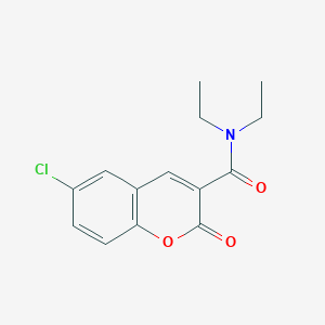 molecular formula C14H14ClNO3 B5860993 6-chloro-N,N-diethyl-2-oxo-2H-chromene-3-carboxamide 