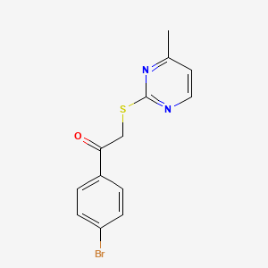 1-(4-bromophenyl)-2-[(4-methyl-2-pyrimidinyl)thio]ethanone