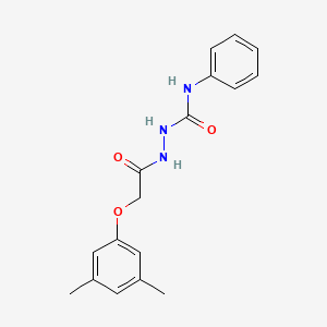 molecular formula C17H19N3O3 B5861005 2-[(3,5-dimethylphenoxy)acetyl]-N-phenylhydrazinecarboxamide 