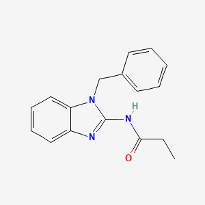 molecular formula C17H17N3O B5861009 N-(1-benzyl-1H-benzimidazol-2-yl)propanamide 