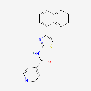 N-[4-(1-naphthyl)-1,3-thiazol-2-yl]isonicotinamide