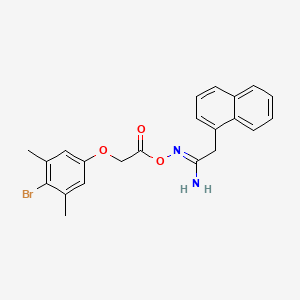 N'-{[(4-bromo-3,5-dimethylphenoxy)acetyl]oxy}-2-(1-naphthyl)ethanimidamide