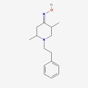 molecular formula C15H22N2O B5861051 2,5-dimethyl-1-(2-phenylethyl)-4-piperidinone oxime 