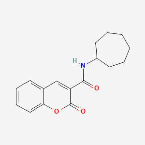 molecular formula C17H19NO3 B5861091 N-cycloheptyl-2-oxo-2H-chromene-3-carboxamide 