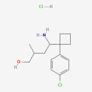 molecular formula C15H23Cl2NO B586111 (N,N-didemethyl) 1-Hydroxy Sibutramine Hydrocholride CAS No. 186521-88-0