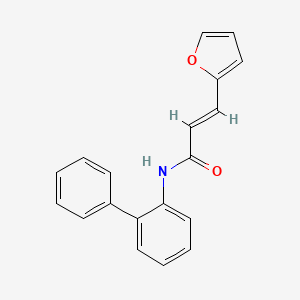 molecular formula C19H15NO2 B5861112 N-2-biphenylyl-3-(2-furyl)acrylamide CAS No. 6081-90-9