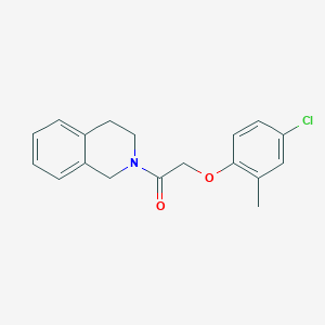 molecular formula C18H18ClNO2 B5861145 2-[(4-chloro-2-methylphenoxy)acetyl]-1,2,3,4-tetrahydroisoquinoline 