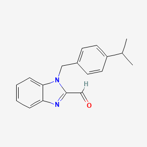 molecular formula C18H18N2O B5861151 1-(4-isopropylbenzyl)-1H-benzimidazole-2-carbaldehyde CAS No. 537010-31-4