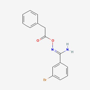 molecular formula C15H13BrN2O2 B5861185 3-bromo-N'-[(phenylacetyl)oxy]benzenecarboximidamide 