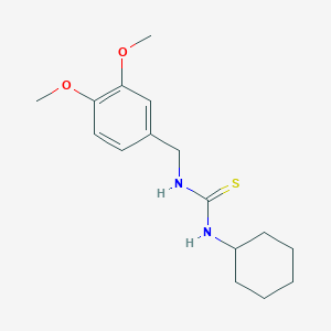 molecular formula C16H24N2O2S B5861197 N-cyclohexyl-N'-(3,4-dimethoxybenzyl)thiourea 