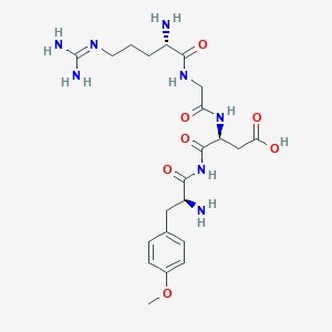 Arginine-glycine-aspartate-O-methyltyrosine amide