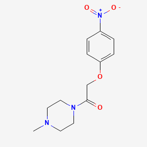 molecular formula C13H17N3O4 B5861211 1-methyl-4-[(4-nitrophenoxy)acetyl]piperazine 