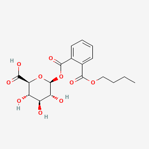 molecular formula C18H22O10 B586123 Monobutyl Phthalate Acyl-|A-D-glucuronide CAS No. 85209-81-0