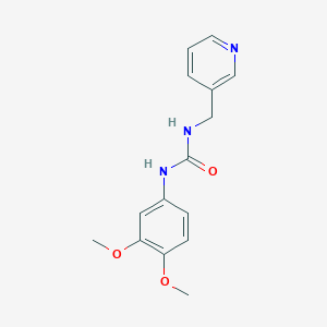 molecular formula C15H17N3O3 B5861230 N-(3,4-dimethoxyphenyl)-N'-(3-pyridinylmethyl)urea 