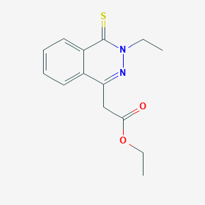 molecular formula C14H16N2O2S B5861241 ethyl (3-ethyl-4-thioxo-3,4-dihydro-1-phthalazinyl)acetate 