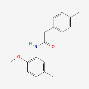 molecular formula C17H19NO2 B5861252 N-(2-methoxy-5-methylphenyl)-2-(4-methylphenyl)acetamide 