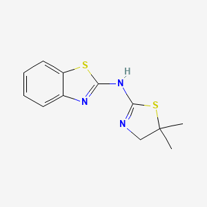 molecular formula C12H13N3S2 B5861260 N-(5,5-dimethyl-4,5-dihydro-1,3-thiazol-2-yl)-1,3-benzothiazol-2-amine 