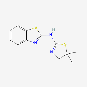 N-(5,5-dimethyl-4,5-dihydro-1,3-thiazol-2-yl)-1,3-benzothiazol-2-amine