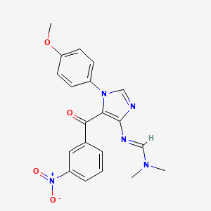 N'-[1-(4-methoxyphenyl)-5-(3-nitrobenzoyl)-1H-imidazol-4-yl]-N,N-dimethylimidoformamide