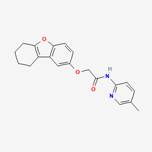 molecular formula C20H20N2O3 B5861281 N-(5-methyl-2-pyridinyl)-2-(6,7,8,9-tetrahydrodibenzo[b,d]furan-2-yloxy)acetamide 