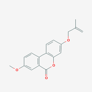 molecular formula C18H16O4 B5861287 8-methoxy-3-[(2-methyl-2-propen-1-yl)oxy]-6H-benzo[c]chromen-6-one 
