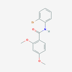 molecular formula C15H14BrNO3 B5861297 N-(2-bromophenyl)-2,4-dimethoxybenzamide 
