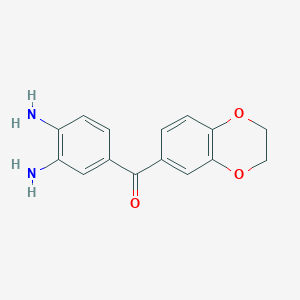 (3,4-diaminophenyl)(2,3-dihydro-1,4-benzodioxin-6-yl)methanone