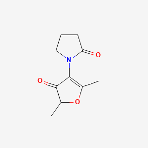 1-(2,5-Dimethyl-4-oxo-4,5-dihydrofuran-3-yl)pyrrolidin-2-one