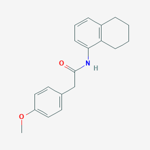 2-(4-methoxyphenyl)-N-(5,6,7,8-tetrahydro-1-naphthalenyl)acetamide