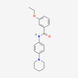molecular formula C20H24N2O2 B5861390 3-ethoxy-N-[4-(1-piperidinyl)phenyl]benzamide 