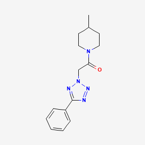 molecular formula C15H19N5O B5861424 4-methyl-1-[(5-phenyl-2H-tetrazol-2-yl)acetyl]piperidine 