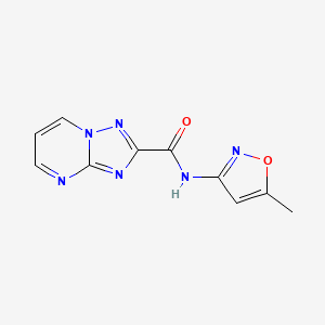 molecular formula C10H8N6O2 B5861473 N-(5-methyl-3-isoxazolyl)[1,2,4]triazolo[1,5-a]pyrimidine-2-carboxamide 