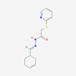 molecular formula C14H17N3OS B5861492 N'-(cyclohex-3-en-1-ylmethylene)-2-(pyridin-2-ylthio)acetohydrazide 