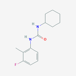 molecular formula C14H19FN2O B5861498 N-cyclohexyl-N'-(3-fluoro-2-methylphenyl)urea 