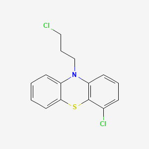 molecular formula C15H13Cl2NS B586152 4-Chloro-10-(3-chloropropyl)-10H-phenothiazine CAS No. 859970-31-3