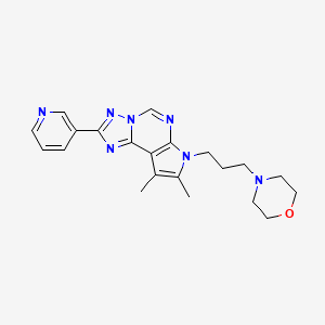 8,9-dimethyl-7-[3-(4-morpholinyl)propyl]-2-(3-pyridinyl)-7H-pyrrolo[3,2-e][1,2,4]triazolo[1,5-c]pyrimidine