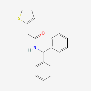 molecular formula C19H17NOS B5861541 N-(diphenylmethyl)-2-(2-thienyl)acetamide 