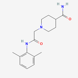 molecular formula C16H23N3O2 B5861542 1-{2-[(2,6-dimethylphenyl)amino]-2-oxoethyl}-4-piperidinecarboxamide 