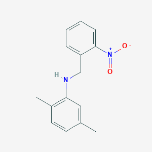 molecular formula C15H16N2O2 B5861554 (2,5-dimethylphenyl)(2-nitrobenzyl)amine 