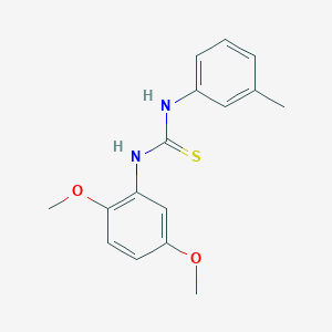 molecular formula C16H18N2O2S B5861565 N-(2,5-dimethoxyphenyl)-N'-(3-methylphenyl)thiourea 