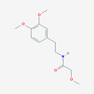 molecular formula C13H19NO4 B5861577 N-[2-(3,4-dimethoxyphenyl)ethyl]-2-methoxyacetamide 